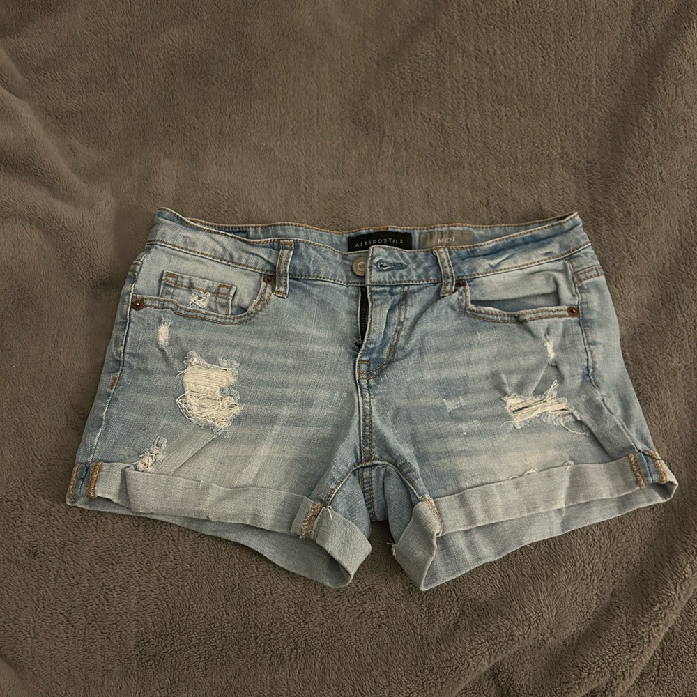Aeropostale midi jean shorts size 6